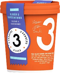 Glass Blåbär & Kardemumma 500ml 3 Vänners Glass