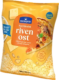 Riven ost Mild 28% 500g Norrmejerier