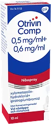 Nässpray Comp 0,5 mg/ml + 0,6 mg/ml 10ml Otrivin