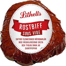 Rostbiff i skivor ca 15g Lithells
