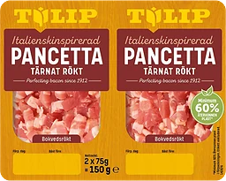 Pancetta Rökt Tärnad 150g Tulip