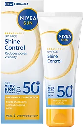 Solkräm UV Face Shine Control SPF50+ 40ml Nivea Sun