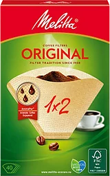 Kaffefilter Original Oblekt 1x2 40-p Miljömärkt Melitta