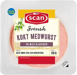 Medwurst Kokt Skivad 110g Scan