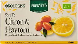 Svart te Citron & Havtorn Ekologisk 16-p Fredsted