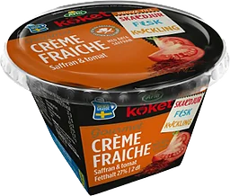 Crème fraiche Gourmet Saffran & tomat 29% 2dl Arla Köket
