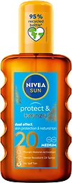 Solkräm Spray Protect & Bronze Oil Spf 20 