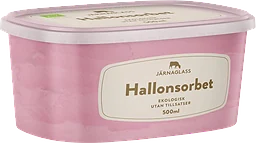 Hallonsorbet Eko 500ml Järnaglass