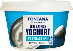 Grekisk Yoghurt 0% 500g Fontana