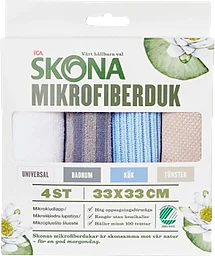Mikrofiberduk 4-p ICA Skona