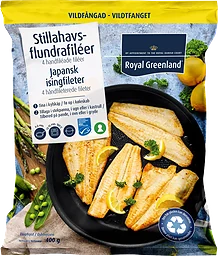 Stillahavsflundrafiléer 400g Royal Greenland