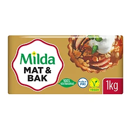 Margarin Mat & Bak växtbaserat 1000g Milda