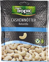 Cashewnötter Naturella 170g Tropic Snacks