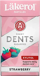 Halstablett DentaFresh Jordgubb 36g Sockerfri Läkerol