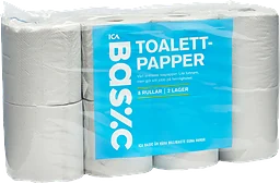 Toalettpapper 8-p Miljömärkt ICA Basic