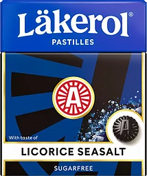 Halstabletter Licorice Seasalt Sockerfri