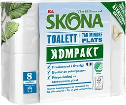 Toalettpapper Kompakt 8-p ICA Skona