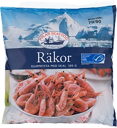 Räkor med Skal Frysta 500g Polar Seafood