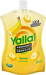 Drickyoghurt squeeze Banan Laktosfri 3% 200g Yalla
