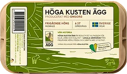 Ägg Frigående Inomhus M/L 6st Höga Kusten Ägg