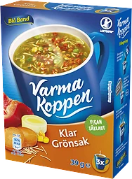 Grönsakssoppa Klar Varma koppen