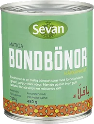 Bondbönor Stora Bruna