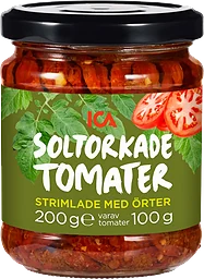 Soltorkade tomater Strimlade med örter 100g ICA