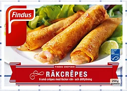 Räkcrepes Fryst 250g Findus