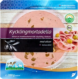 Kycklingmortadella