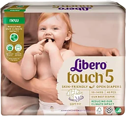Blöjor Touch Strl 5 10-14kg 40-p Miljömärkt Libero