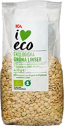 Gröna linser 400g KRAV ICA I love eco