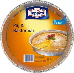 Paj & bakformar Runda 23cm 4-p Toppits