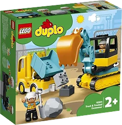 ® DUPLO® Town Lastbil och grävmaskin