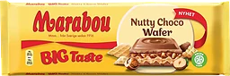 Chokladkaka Big Taste Nutty Choco Wafer Caramel 270g Marabou