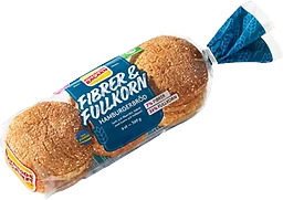 Hamburgerbröd Fiber & Fullkorn 360g Korvbrödsbagarn