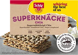 Superknäcke Chia glutenfri 140g Schär