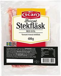 Stekfläsk med Svål Skivat 400g Scan