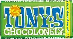 Chokladkaka Mörk Almond sea salt 180g Tony's Chocolonely