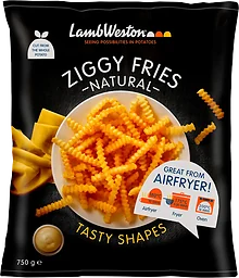 Pommes frites Ziggy fries Fryst 750g Lamb weston