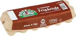 Ägg 12-pack Stora Bruna 756g Doteägg