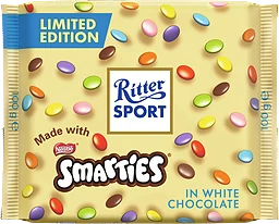 Choklad Smarties White 100g Ritter