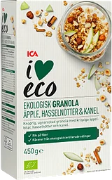 Granola Äpple kanel Ekologisk 450g ICA I Love ECO