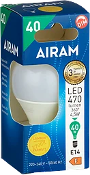Led Klotlampa 480lm E14 40w Dim Varmvit