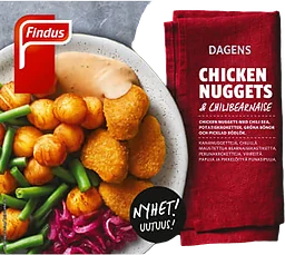 Chicken Nuggets Med Chilibearnaisesås 360g Findus