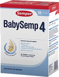 Mjölkdryck BabySemp 4 Från 18m 800g Semper