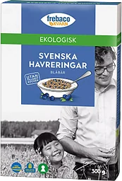 Havreringar Blåbär Ekologisk 300g Frebaco
