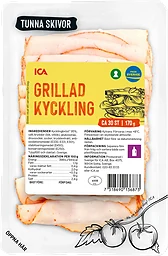 Kyckling Grillad Tunna Skivor 170g ICA