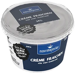 Crème fraichen 34% Naturell 200g Norrmejerier