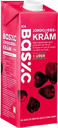 Jordgubbskräm 1L ICA Basic