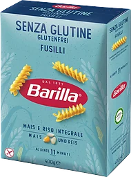 Pasta Fusilli Glutenfri 400g Barilla